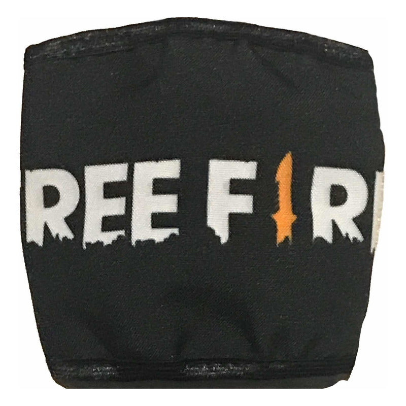 Cubrebocas Free Fire Tapa Bocas Tela Lavable Reutilizable