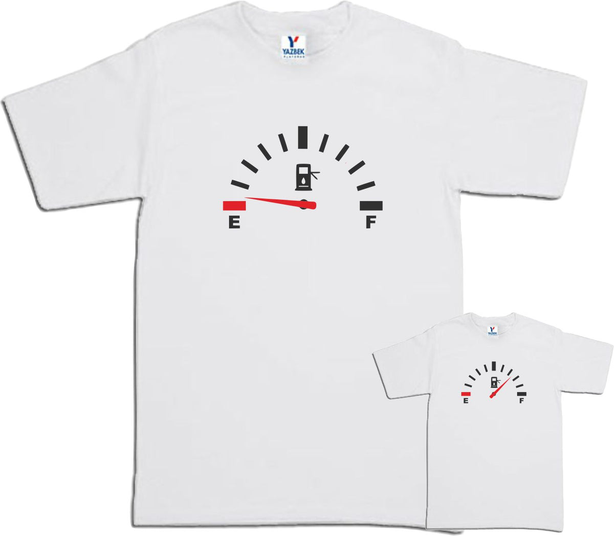 Set 2 Playeras Gasolina Sin Energia Dia del Padre papa e hijo Dia del Padre Familia Evento Duo Papá e Hijo