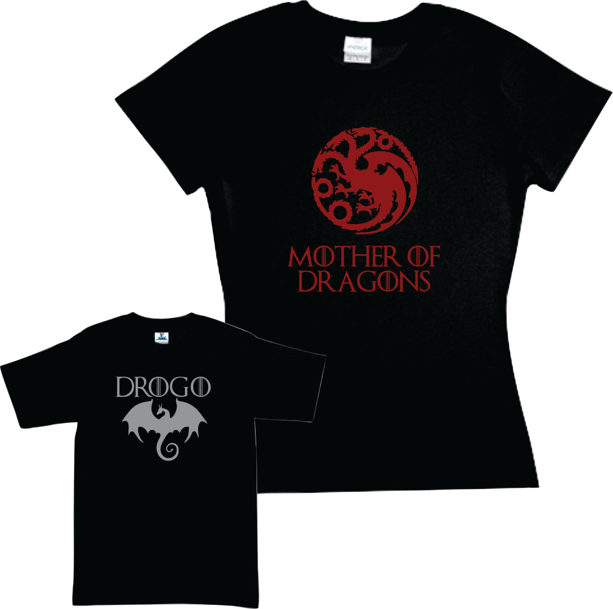 Set 2 Playeras Mother Of Dragons Duo Drogon Dia De Las Madres 10 de Mayo