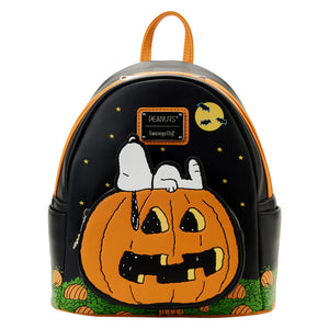 Snoopy Loungefly Mini Back Pack Bolso Peanuts Great Pumpkin Halloween