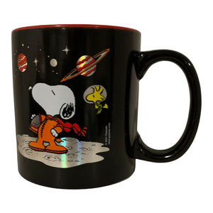 Snoopy Peanuts Tarro de Cerámica Metalizado de Original Colección con 591 ml Bitono