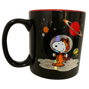 Snoopy Peanuts Tarro de Cerámica Metalizado de Original Colección con 591 ml Bitono