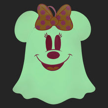 Cargar imagen en el visor de la galería, Minnie Mouse Loungefly ghost brilla en la obscuridad Bolso Mini Back Pack Luminiscente
