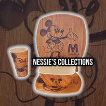 Cargar imagen en el visor de la galería, Mickey Mouse Vajilla Bambu Eco Friendly Tipo Madera Disney
