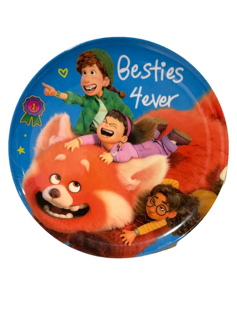 Turning Red Disney Mei Mei  Set 3 piezas para Melamina, con plato, tazón y Vaso