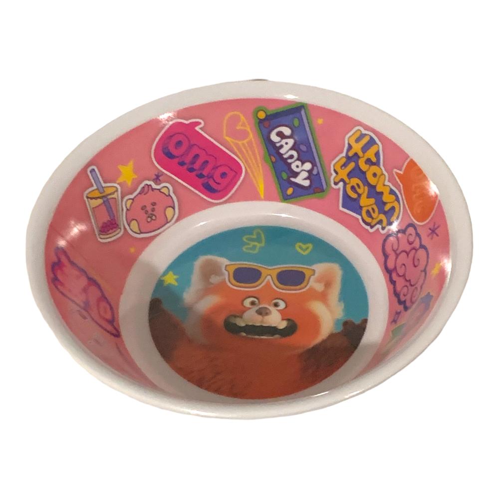 Turning Red Disney Mei Mei  Set 3 piezas para Melamina, con plato, tazón y Vaso