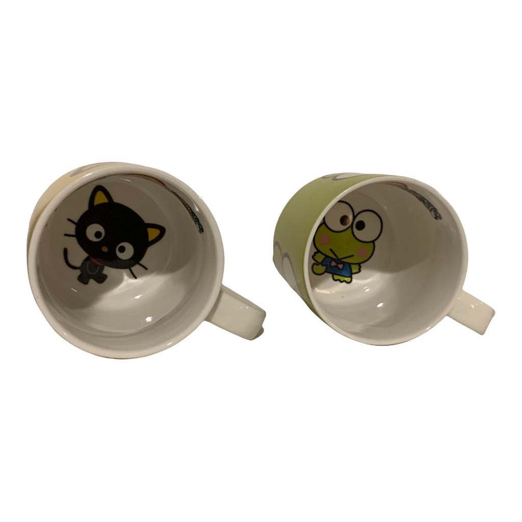 Set Hello Kitty Sanrio 4 Tarros Apilables 4 Personajes Keroppi My Melody 330 ml Tazas Ceramica