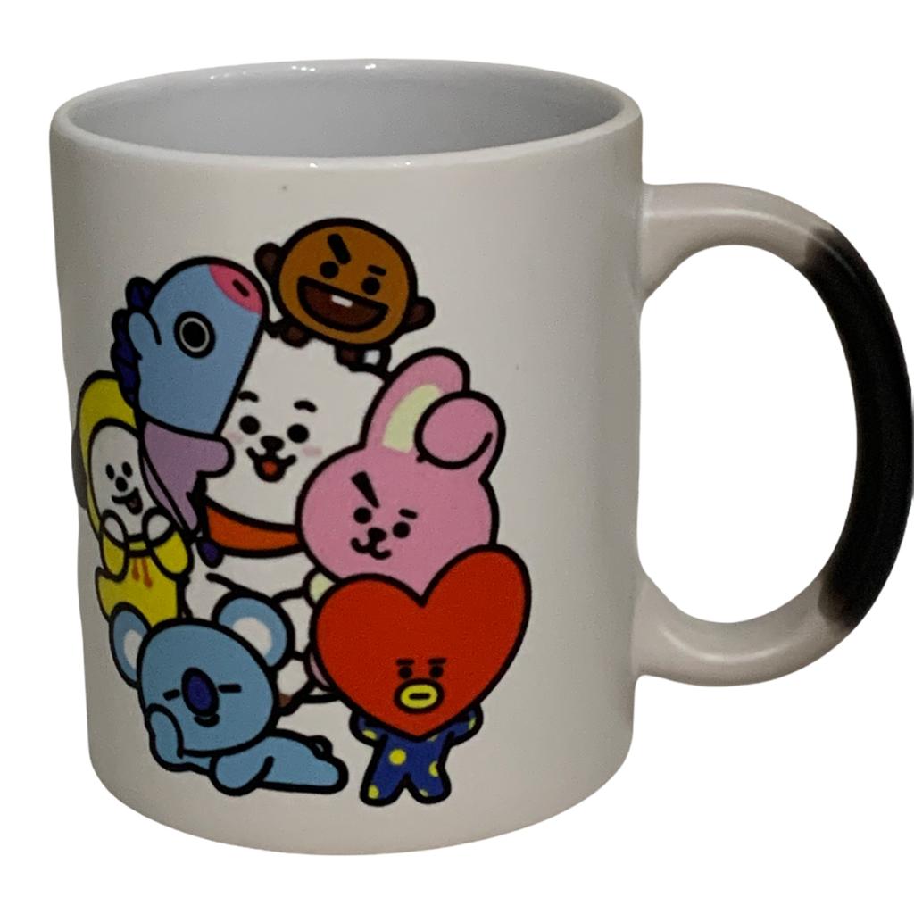 Bt21 Taza Mágica Bts Kpop Kawaii Corea Tata Chimmy Coocky