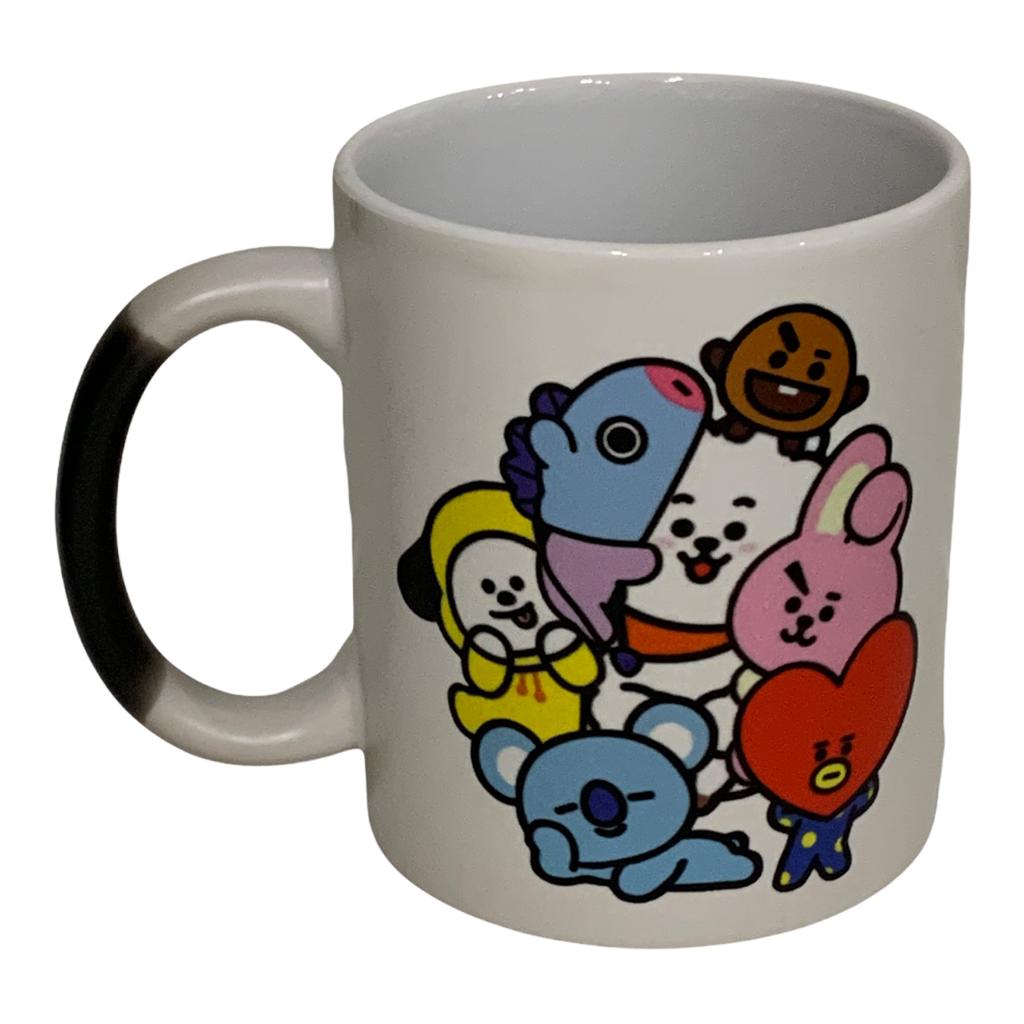 Bt21 Taza Mágica Bts Kpop Kawaii Corea Tata Chimmy Coocky