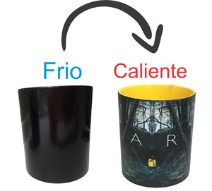 Taza Mágica Dark Amarillo Jonathan Térmica