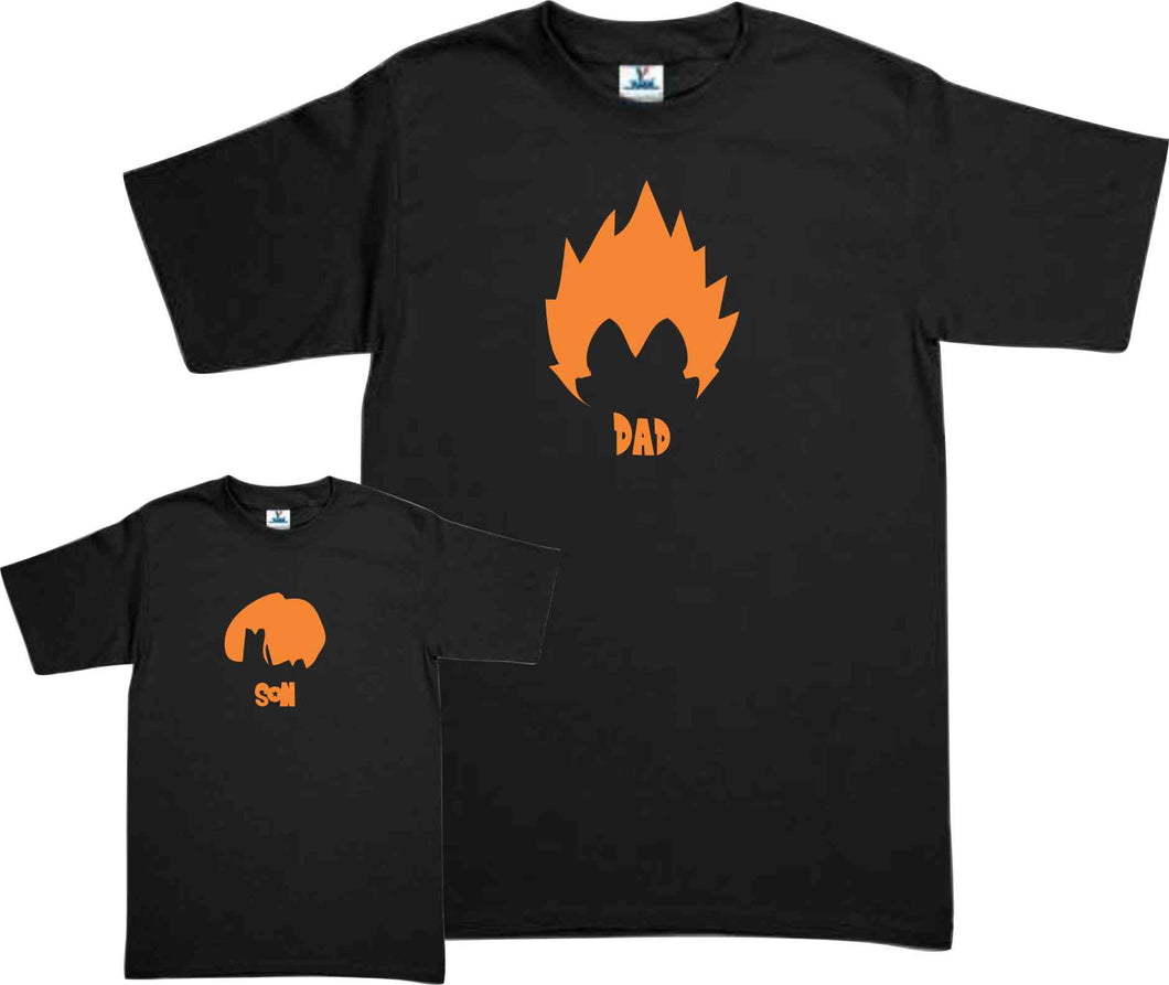 Dragon Ball Playeras papa e hijo Dia del Padre Familia Evento Duo Papá e Hijo md1