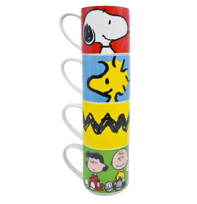 Snoopy Set de 4 Tazas Apilables Peanuts