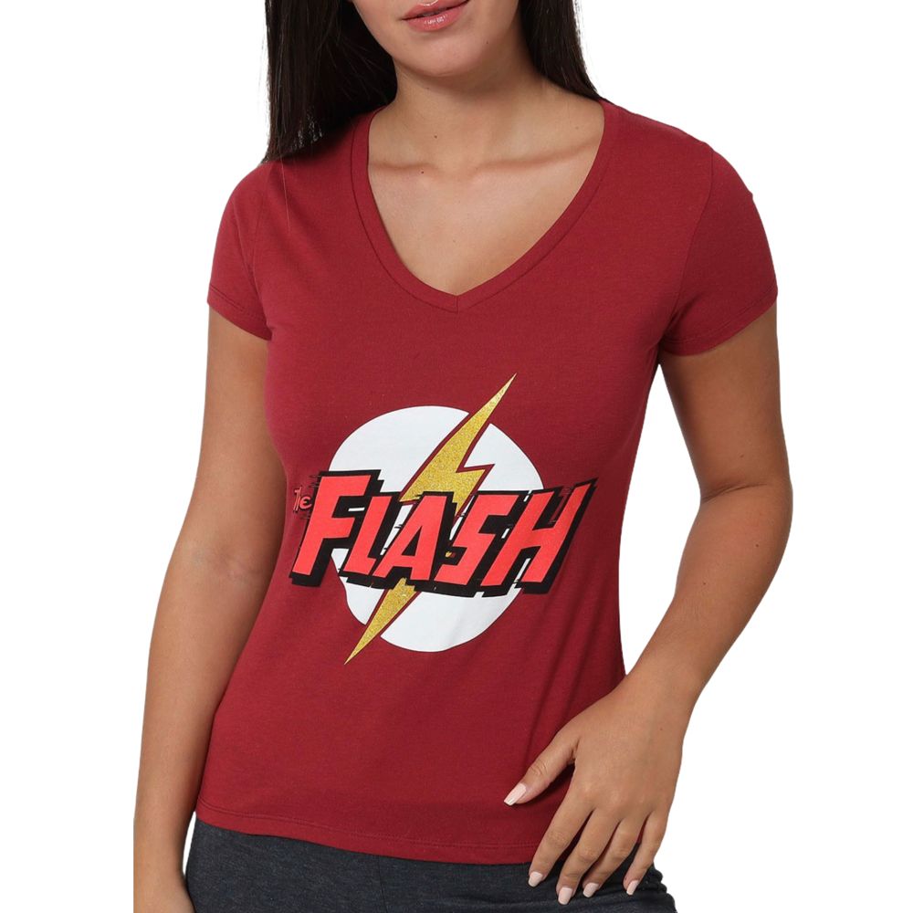 Flash Playera DC Comics Para Dama Oficial MD1