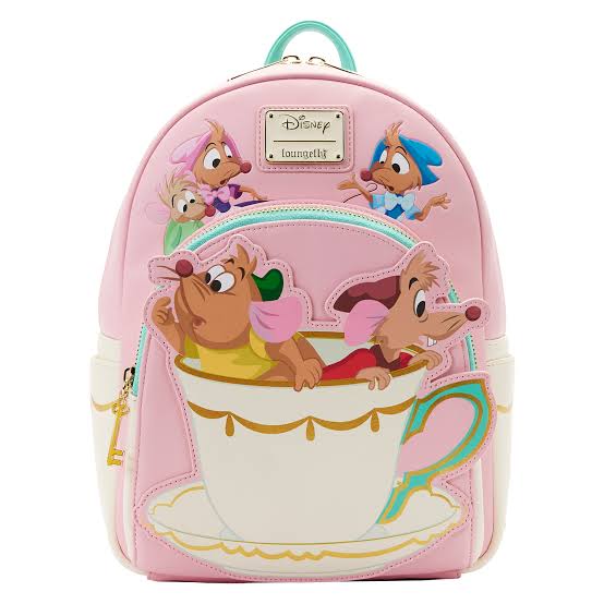 Loungefly Cenicienta Gus & Jaq mini Back pack Bolso Cinderella Disney Princesas