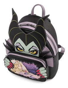 Malefica Loungefly Bolso sleeping beauty Scene mini Back Pack Mini Mochila Bolsa