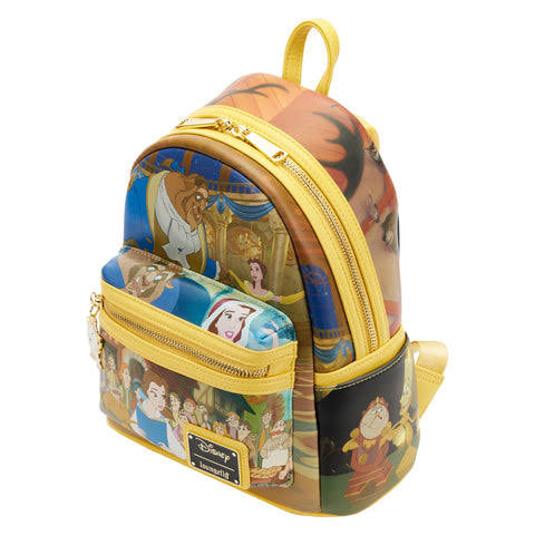 Loungefly La Bella y La Bestia Escenas Mini Back Pack Bolso