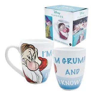 Gruñón taza cerámica Blanca Nieves Los 7 enanos Snow White