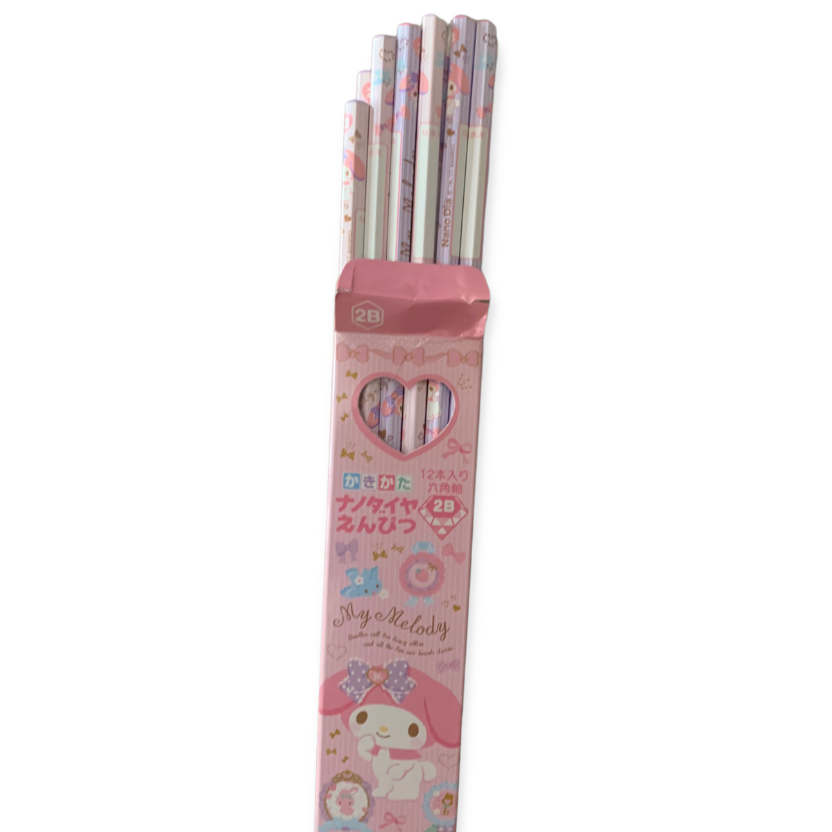 Hello Kitty o My Melody caja de lápices 12 piezas