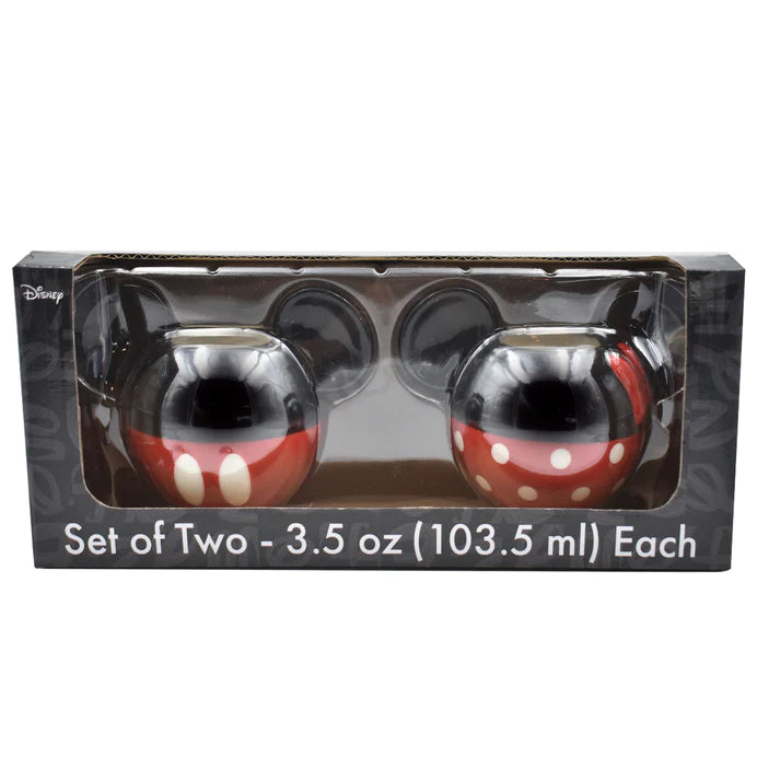Set Mini tazas Mickey y Minnie Mouse cerámica 103 ml
