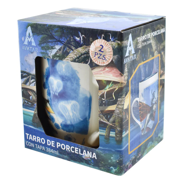Avatar way of Waterpolista taza con tapa tarro 384 ml porcelana