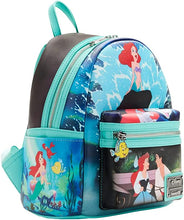 Cargar imagen en el visor de la galería, Loungefly La Sirenita Disney Escenas Mini Backpack Bolso Serie
