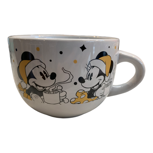 Tazon Mickey & Minnie Mouse Navideño de Cerámica 800 ml