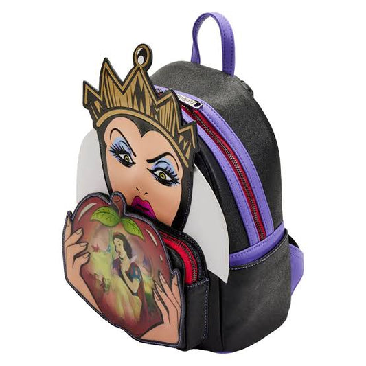 Evil Queen Loungefly Bolso manzana envenenada Blancanieves escena Mini BackPack Mini Mochila Bolsa lenticular
