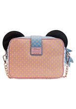 Cargar imagen en el visor de la galería, Loungefly Disney Minnie Pastel Color lunares Crossbody Bolso

