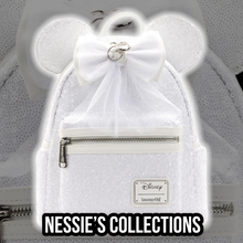 Cargar imagen en el visor de la galería, Minnie Mouse Loungefly Mini Back Pack novia Bolso Disney
