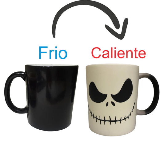 Jack Skellington Taza Magica Extraño Mundo De Jack Negra