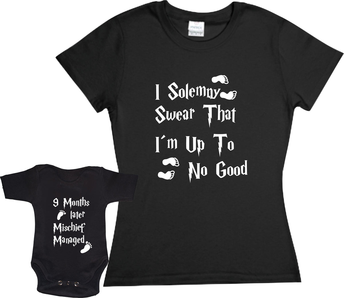 Pkt I Solemny swear that i´m up to no good Mischief Manage Harry Potter Playera Y Pañalero Mama Dia De Las Madres