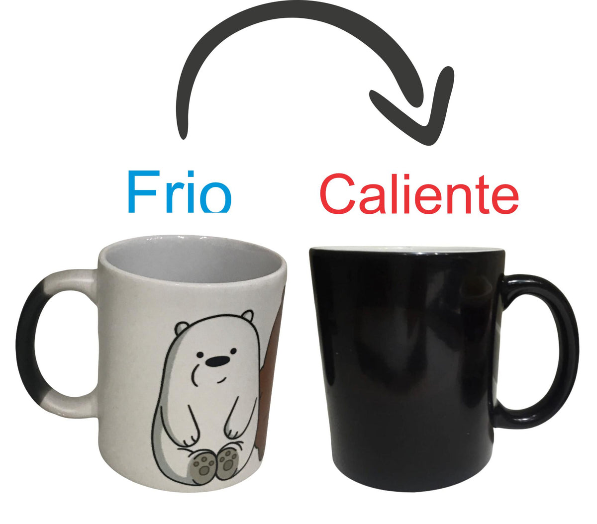 Osos Escandalosos Taza Mágica Mod 3 Fondo Blanco