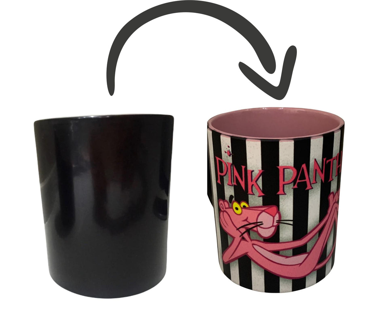 Pantera Rosa Taza Mágica Térmica Pink Panther Mod Ros