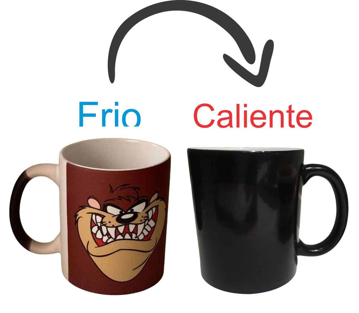 Taza Taz Looney Toons Mágica Térmica Demonio De Tazmania