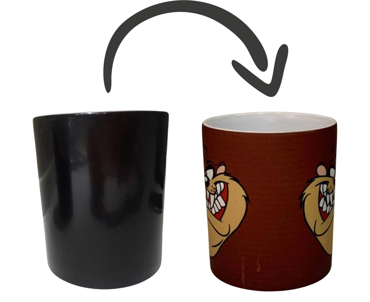 Taza Taz Looney Toons Mágica Térmica Demonio De Tazmania