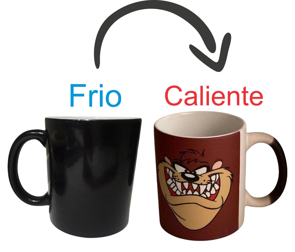 Taza Taz Looney Toons Mágica Térmica Demonio De Tazmania