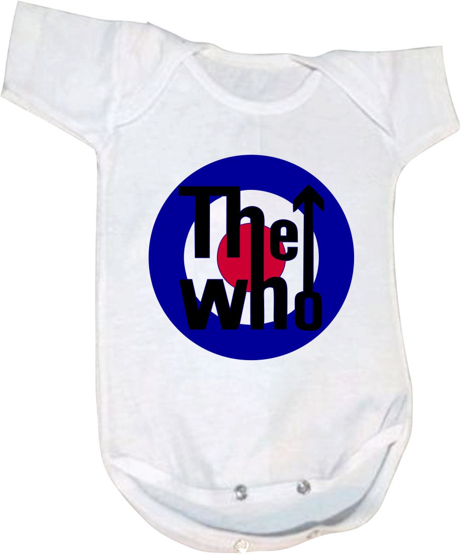 Pañalero Rock Bandas varios modelos 2 Aerosmith, linking, Pearl, Led Zepellin, Doors, WHo Baby Shower Rockeros